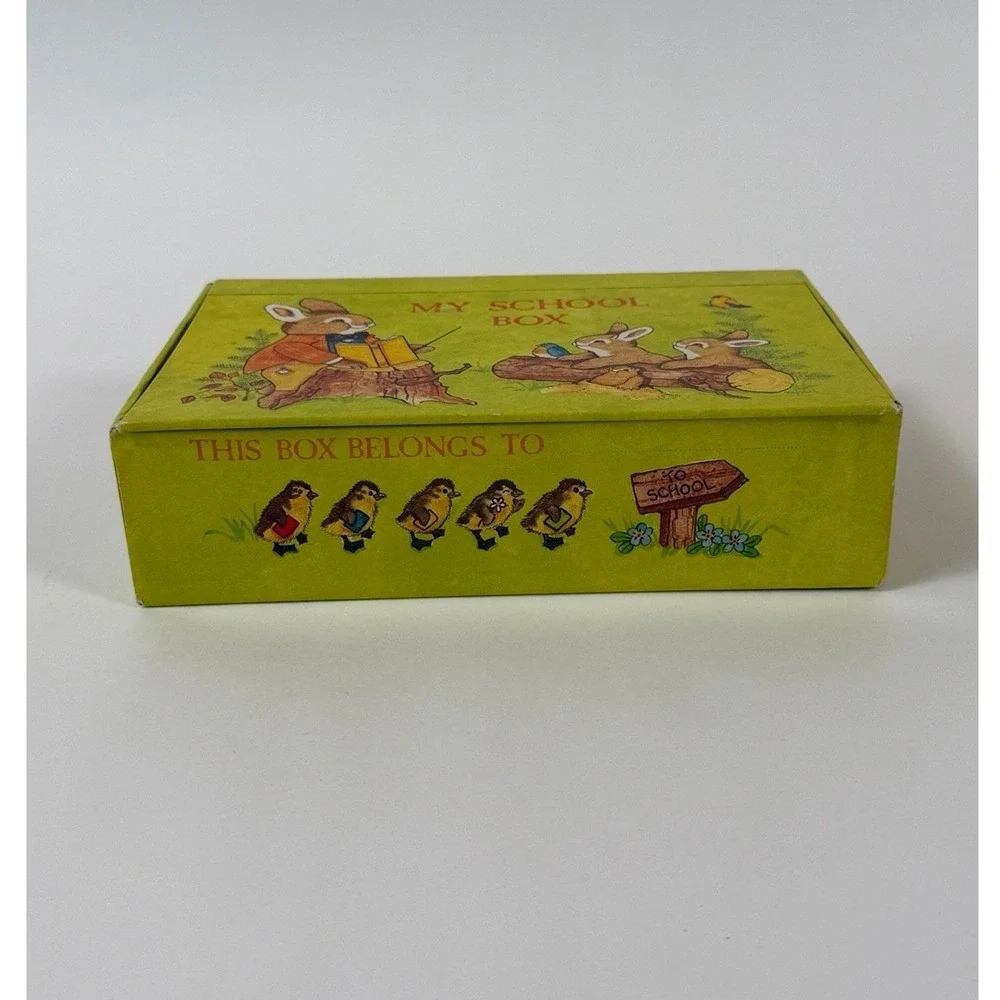 Vintage My School Box Cardboard Pencil Case -General Box Company